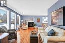 703 Candle Court, Saskatoon, SK  - Indoor Photo Showing Living Room With Fireplace 