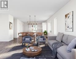 Artist Rendering of Living and Dining Room - 