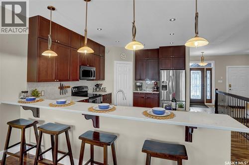 262 Blue Sage Drive, Moose Jaw, SK - Indoor Photo Showing Kitchen With Upgraded Kitchen
