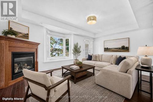 Virtually Staged Living Room - 50 Rosewood Avenue, Mississauga, ON 