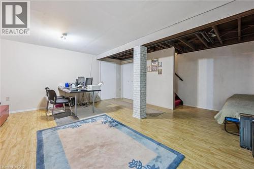 Office space with light wood-style floors and baseboards - 55 Ralgreen Crescent, Kitchener, ON - Indoor