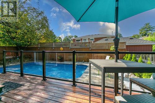13 Irwin Drive, Barrie, ON - Outdoor With In Ground Pool With Deck Patio Veranda