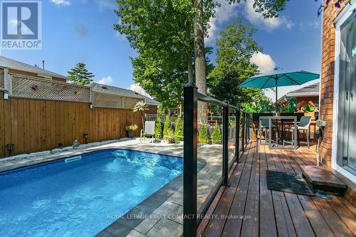13 Irwin Drive, Barrie, ON - Outdoor With In Ground Pool With Deck Patio Veranda