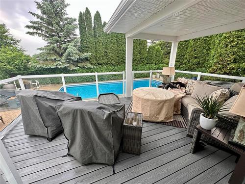9 Waterloo Crescent, Brandon, MB - Outdoor With In Ground Pool With Deck Patio Veranda With Exterior