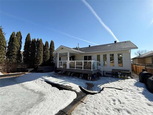 9 Waterloo Crescent, Brandon, MB - Outdoor With Deck Patio Veranda