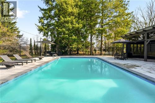 1189 Britannia Road, Burlington, ON - Outdoor With In Ground Pool With Backyard