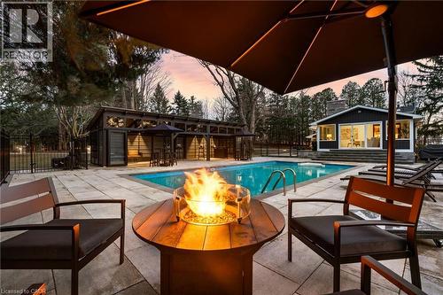 1189 Britannia Road, Burlington, ON - Outdoor With In Ground Pool With Deck Patio Veranda With Exterior