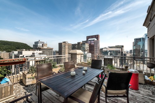 Patio - Ph-D-1200 Boul. De Maisonneuve O., Montréal (Ville-Marie), QC - Outdoor With Deck Patio Veranda With View