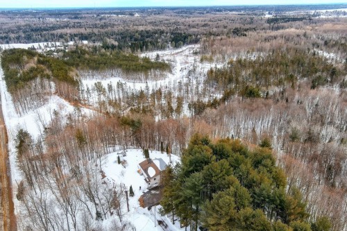 Photo aérienne - 200 Rg Des Grès, Saint-Étienne-Des-Grès, QC - Outdoor With View