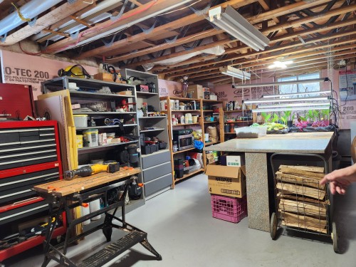 Atelier - 200 Rg Des Grès, Saint-Étienne-Des-Grès, QC - Indoor Photo Showing Basement