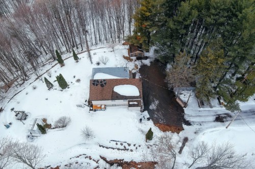 Photo aérienne - 200 Rg Des Grès, Saint-Étienne-Des-Grès, QC - Outdoor With View