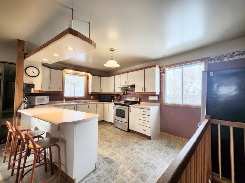 Cuisine - 200 Rg Des Grès, Saint-Étienne-Des-Grès, QC - Indoor Photo Showing Kitchen With Double Sink