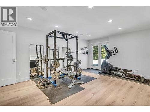 Lower level walkout basement - 2376 Saucier Road, Kelowna, BC - Indoor Photo Showing Gym Room