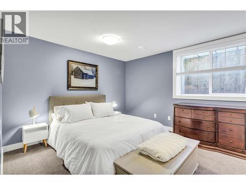 Lower level bedroom - 2376 Saucier Road, Kelowna, BC - Indoor Photo Showing Bedroom