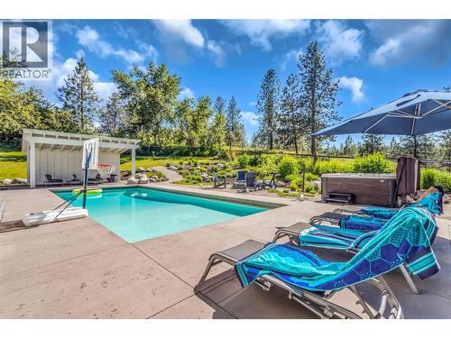 2376 Saucier Road, Kelowna, BC - Outdoor With In Ground Pool With Deck Patio Veranda