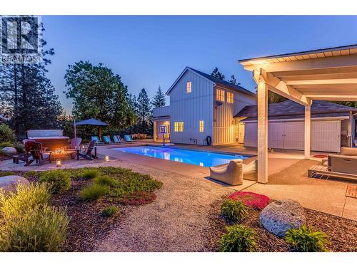 2376 Saucier Road, Kelowna, BC - Outdoor With In Ground Pool With Deck Patio Veranda