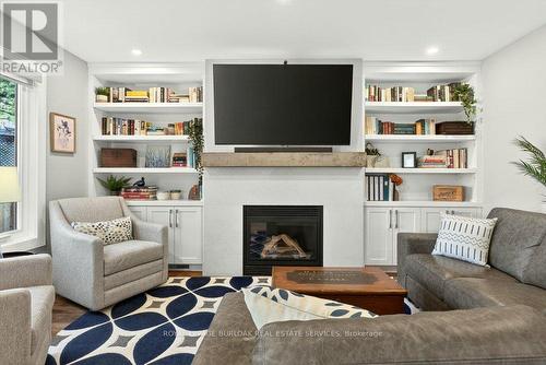 1078 Augustus Drive, Burlington, ON - Indoor Photo Showing Living Room With Fireplace