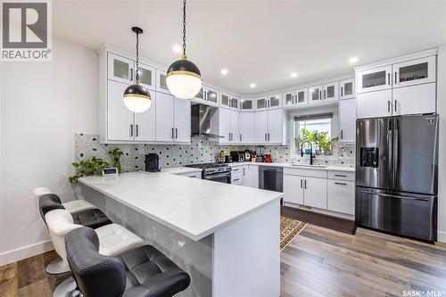 106 Kenaschuk Crescent, Saskatoon, SK - Indoor Photo Showing Kitchen With Stainless Steel Kitchen With Upgraded Kitchen