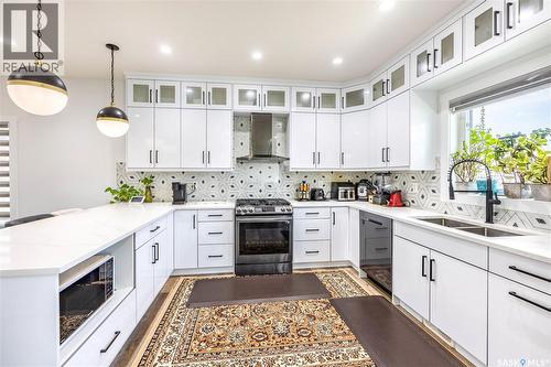 106 Kenaschuk Crescent, Saskatoon, SK - Indoor Photo Showing Kitchen With Double Sink With Upgraded Kitchen