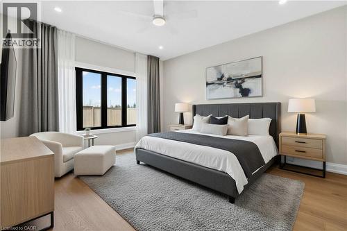 Virtually Staged - 6192 Curlin Crescent, Niagara Falls, ON - Indoor Photo Showing Bedroom
