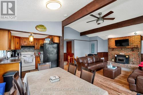 1950 Champlain Road, Tiny, ON - Indoor With Fireplace