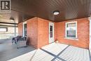 View of wooden terrace - 120 Caithness Street E, Caledonia, ON  - Outdoor With Deck Patio Veranda With Exterior 