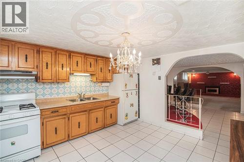 31 Adair Avenue, Hamilton, ON - Indoor Photo Showing Kitchen With Double Sink
