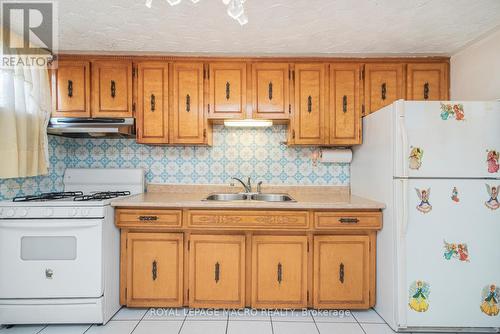 31 Adair Avenue N, Hamilton, ON - Indoor Photo Showing Kitchen With Double Sink