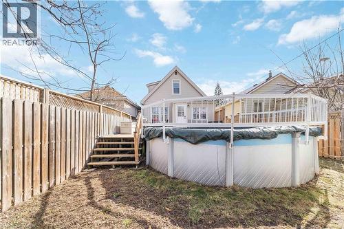 54 Weir Street S, Hamilton, ON - Outdoor With Above Ground Pool