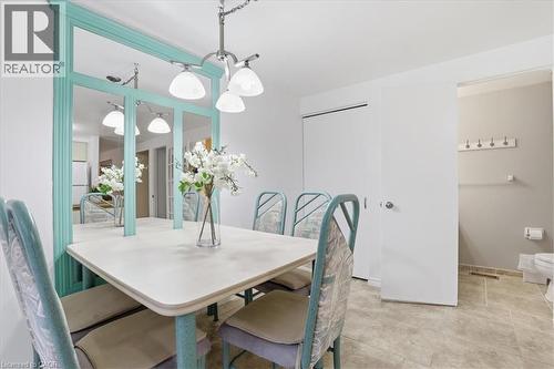 View of dining area - 56 Rushbrook Drive, Kitchener, ON - Indoor Photo Showing Dining Room