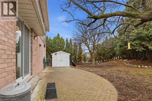 View of yard and shed. - 56 Rushbrook Drive, Kitchener, ON - Outdoor