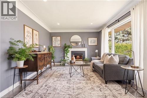 49 Stirling Street, Caledonia, ON - Indoor With Fireplace