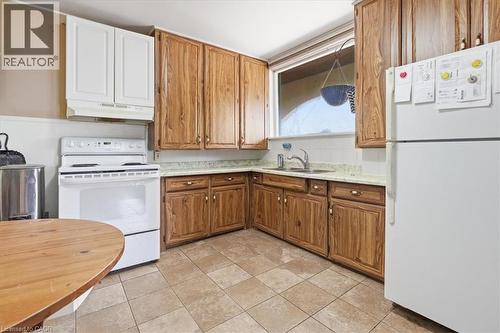 31A kitchen - 31 Bingeman Street, Kitchener, ON - Indoor Photo Showing Kitchen With Double Sink