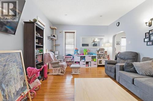 High ceilings and wood flooring - 31 Bingeman Street, Kitchener, ON - Indoor Photo Showing Living Room