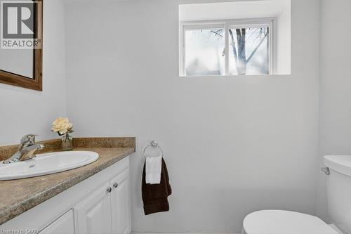 Basement powder room - 859 Queen'S Boulevard, Kitchener, ON - Indoor Photo Showing Bathroom