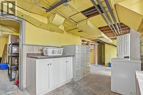 Laundry and storage area - 859 Queen'S Boulevard, Kitchener, ON - Indoor Photo Showing Laundry Room