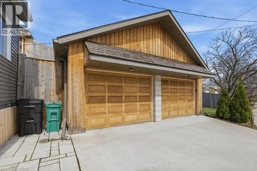 Large double car garage built in 2020 - 859 Queen'S Boulevard, Kitchener, ON - Outdoor With Exterior