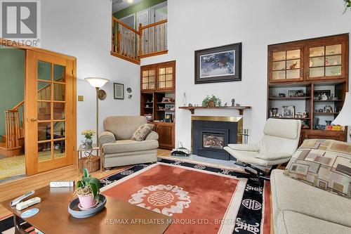 1717 Blakely Drive, Cornwall, ON - Indoor Photo Showing Living Room With Fireplace