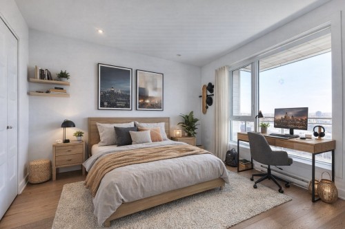 Chambre à coucher - 907-1400 Rue Lucien-Paiement, Laval (Laval-Des-Rapides), QC - Indoor Photo Showing Bedroom