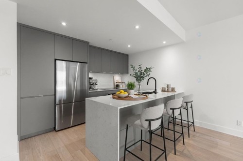 Kitchen - 543-46 Rue Du Square-Sir-George-Étienne-Cartier, Montréal (Le Sud-Ouest), QC - Indoor Photo Showing Kitchen With Upgraded Kitchen