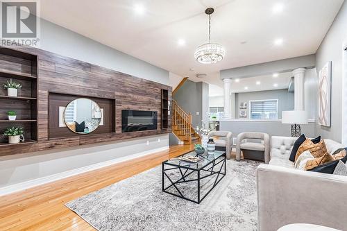 3475 Bala Drive, Mississauga, ON - Indoor Photo Showing Living Room With Fireplace