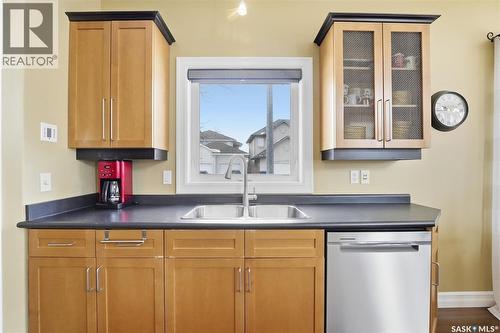 302 Brookhurst Terrace, Saskatoon, SK - Indoor Photo Showing Kitchen With Double Sink