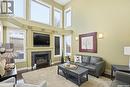 302 Brookhurst Terrace, Saskatoon, SK  - Indoor Photo Showing Living Room With Fireplace 