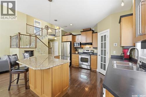 302 Brookhurst Terrace, Saskatoon, SK - Indoor Photo Showing Kitchen With Double Sink