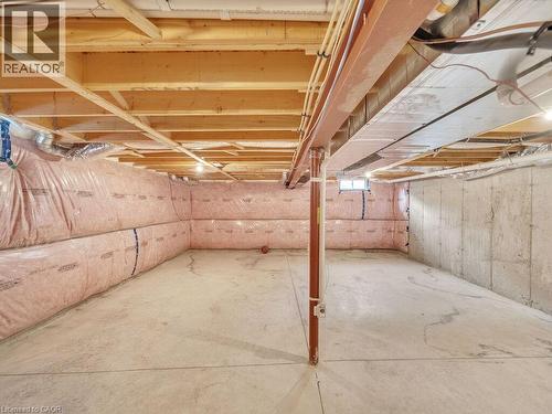 View of unfinished below grade area - 30 Times Square Boulevard, Hamilton, ON - Indoor Photo Showing Basement