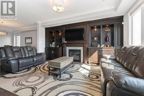 153 Medici Lane, Hamilton, ON - Indoor Photo Showing Living Room With Fireplace