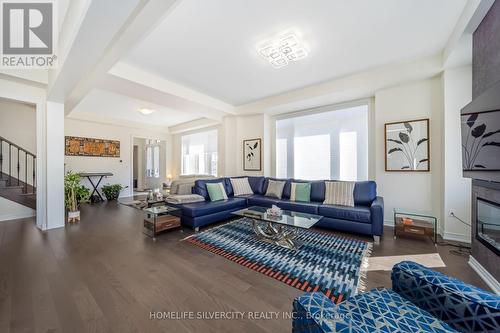 31 Canard Drive, Vaughan, ON - Indoor Photo Showing Living Room With Fireplace