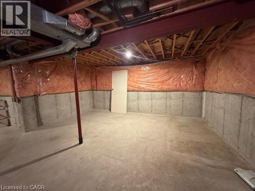 View of unfinished basement - 536 Thorndale Drive, Waterloo, ON - Indoor Photo Showing Basement