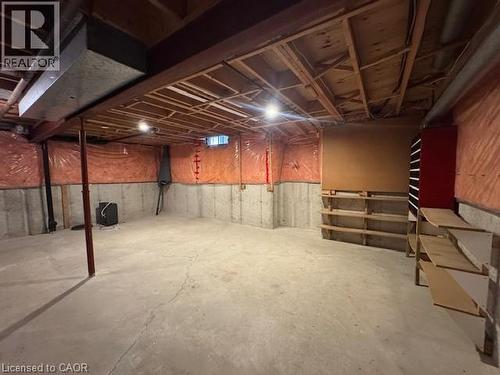 View of unfinished below grade area - 536 Thorndale Drive, Waterloo, ON - Indoor Photo Showing Basement