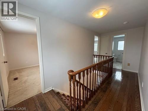 Hall featuring an upstairs landing and dark wood-type flooring - 536 Thorndale Drive, Waterloo, ON - Indoor Photo Showing Other Room